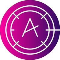 Dyslexia friendly Glyph Gradient vector