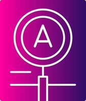 Magnification Glyph Gradient vector