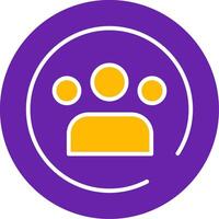 Team Glyph Two Color vector