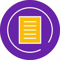 Terms of Service Glyph Two Color vector