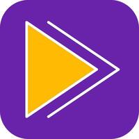 Forward Glyph Two Color vector