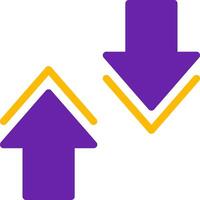 Collapse Glyph Two Color vector