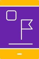 Flag Glyph Two Color vector