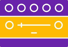 Notification Bar Glyph Two Color vector