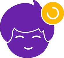 Pending status indicator Glyph Two Color vector