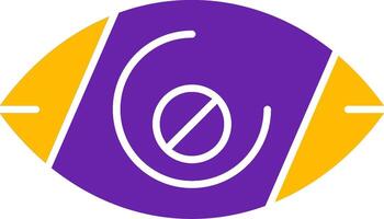 Visual impairment Glyph Two Color vector