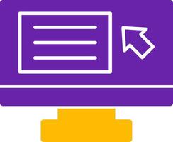Screen reader Glyph Two Color vector