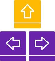 Keyboard navigation Glyph Two Color vector