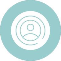 My Account Glyph Circle vector