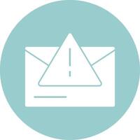 Warning Triangle Glyph Circle vector