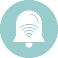 Wi-Fi Signal Glyph Circle vector