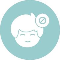 Stop symbol Glyph Circle vector