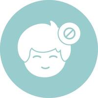 Busy status indicator Glyph Circle vector