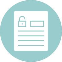 Accessible forms Glyph Circle vector