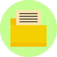 Portfolio Flat Multi Color vector