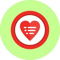Wishlist Flat Multi Color vector