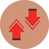 Collapse Flat Multi Color vector