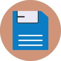 Save Flat Multi Color vector