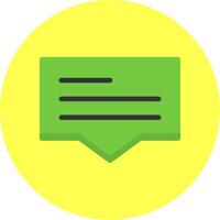 Comment Flat Multi Color vector