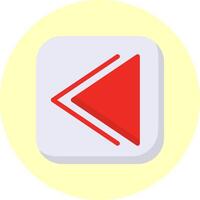 Backward Flat Multi Color vector