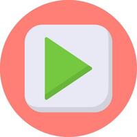Play Flat Multi Color vector