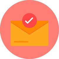 Checkmark Flat Multi Color vector