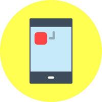 Notification Light Flat Multi Color vector
