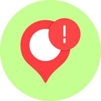 Location Pin Flat Multi Color vector