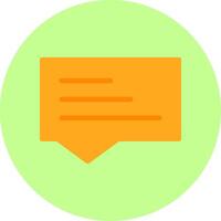 Speech Bubble Flat Multi Color vector