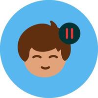 Pause symbol Flat Multi Color vector