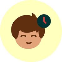 Clock symbol Flat Multi Color vector