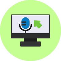 Voice commands Flat Multi Color vector