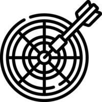dart board illustration design vector