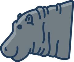hippopotamus illustration design vector