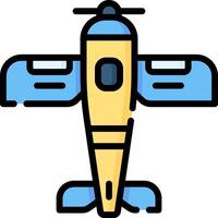 monoplane illustration design vector