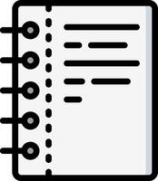 note illustration design vector