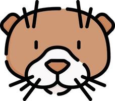otter illustration design vector