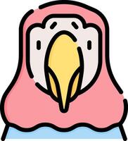 parrot illustration design vector