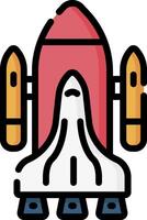 rocket illustration design vector