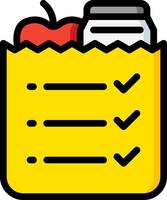 shopping list illustration design vector