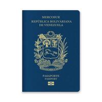 Passport Cover with Gold Emblem and Text vector