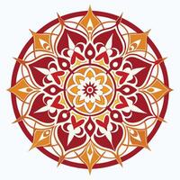 Luxury mandala ornamental element in circle shape vector