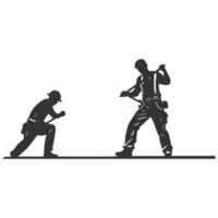 two labor working design vector