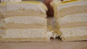 Delicious Layered Cream Cake adorned with Vanilla Frosting and infused with a zesty Lemon Flavor video
