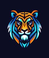 Digital Majesty The Tiger Gaze vector
