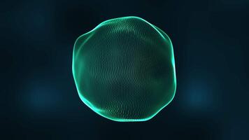 abstract background with Turbulent wave lines background. Wave, distorted, neon, futuristic, glow. video