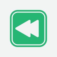 Turn it backwards Button Icon vector