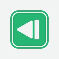 Skip back Button Icon vector