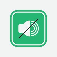 Silent Button Icon vector