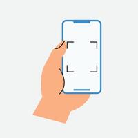 Scan payment application illustration vector